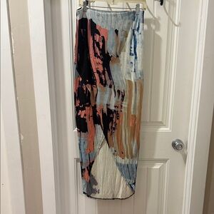 Massimo Abstract High Low Skirt - Multicolor
